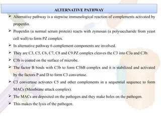 complement system types and pathway pptx | PPTX