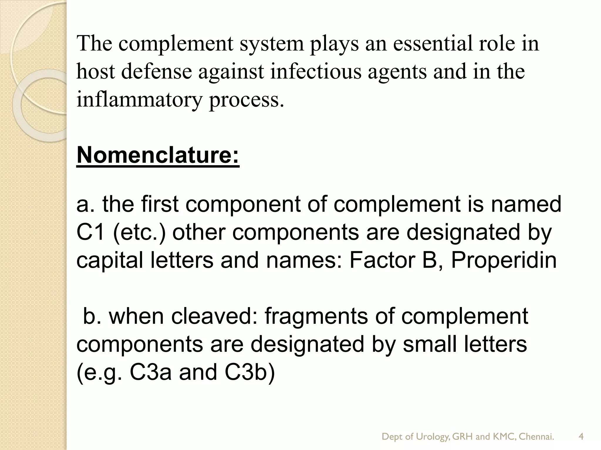 Compelment System Complement system Immunoglobulin | PDF