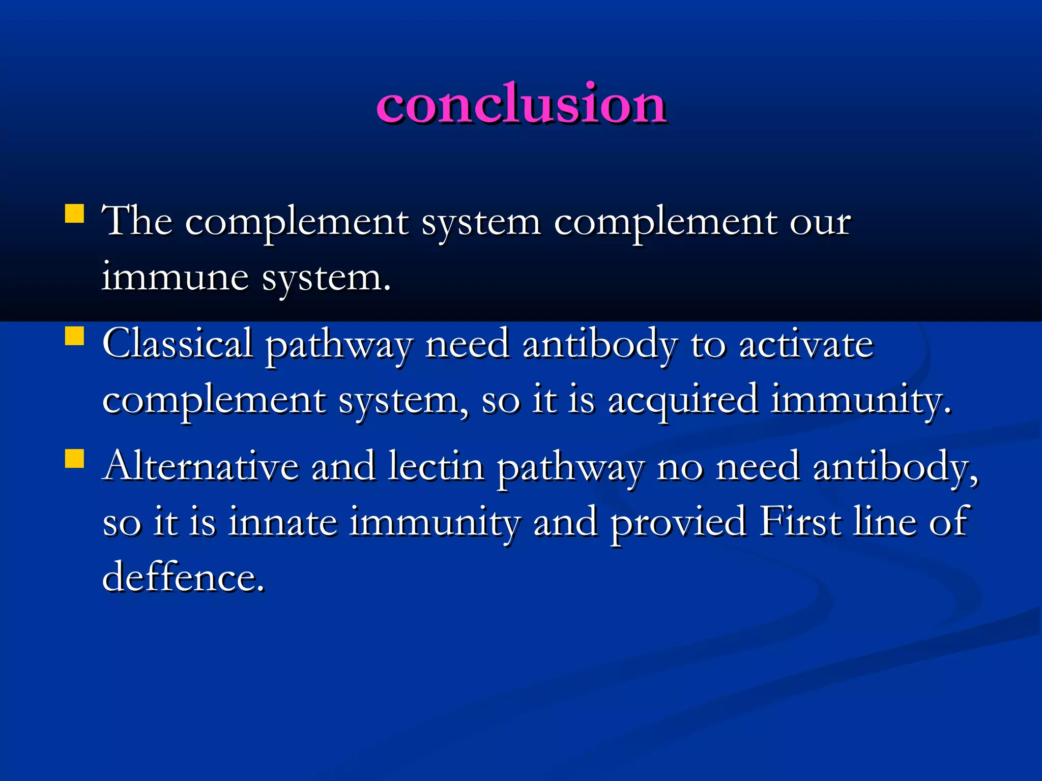 Complement system 2nd sem immunology | PPT