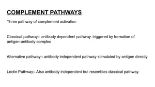 Complement system and diseases.pptx for medicine and paediatrics | PPTX