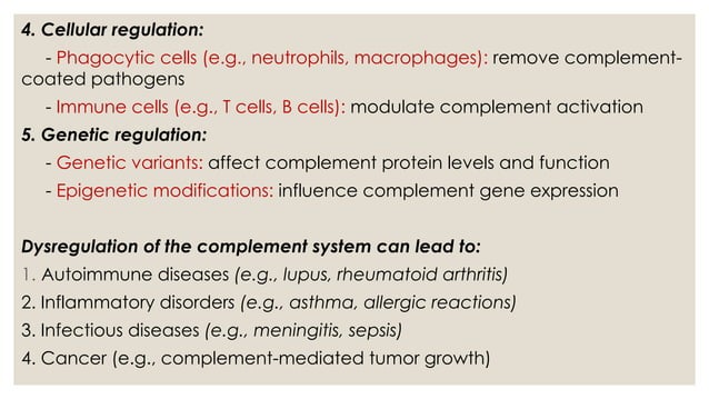 complement system Immune system and immunotechnology | PPT