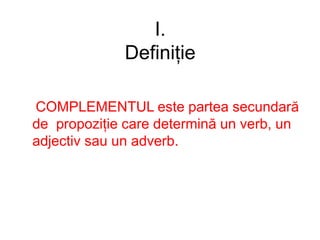 Complementul cl.6 | PPT