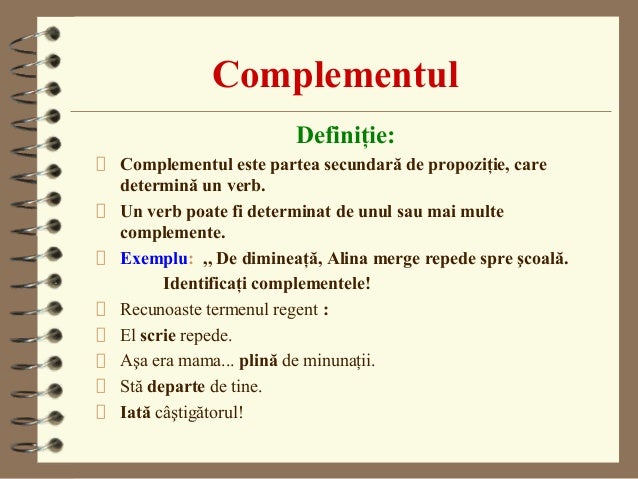 Complemetul Prezentare
