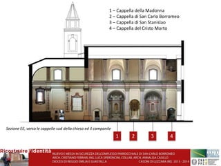 1 – Cappella della Madonna 
2 – Cappella di San Carlo Borromeo 
3 – Cappella di San Stanislao 
4 – Cappella del Cristo Mor...
