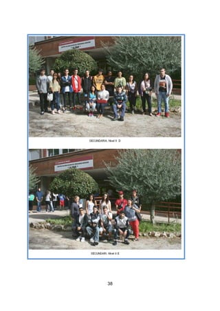 5
A las 9.20 salimos desde la estación de San José de Valderas a Atocha. 18 alumnos
y nuestra profesora Manuela Casado.
El día es fresco, pero no llueve y la temperatura invita a pasear, cosa que hacemos
saliendo del metro allí en Atocha a una gran avenida. Observamos atentamente a
petición de la profesora que nos explica que el arquitecto Ricardo Velázquez Bosco
fue quien edificó el Palacio de Fomento, sede del Ministerio de Agricultura,
Alimentación y Medio Ambiente. Data del siglo XIX. Seguimos subiendo por la
amplia avenida que dos siglos antes era el lugar favorito para pasear, la nobleza, a
pie o en carruajes. Dejamos a nuestra derecha el Real Jardín Botánico que, en 1755
mandara crear Fernando VI en Puerta de Hierro. Sería Carlos III en 1774 quien lo
trasladó a donde se encuentra actualmente, de las manos de Sabatini, arquitecto del
Rey, y Juan de Villanueva.
Allí en el centro, elegante y de estilo neoclásico vemos la Fuente de Neptuno, en la
plaza de Cánovas del Castillo. Su construcción se realizó entre 1777 y 1786 por
orden de Carlos III para modernizar la capital; antes era la periferia de Madrid, hoy
lugar de encuentro para los seguidores del fútbol del equipo rojiblanco “Atlético de
Madrid”.
El Casón del Buen Retiro. Construido en 1637 por Alonso Carbonell sirvió de lugar
de ocio en la corte de Felipe IV, muy dado a organizar bailes y demás. Actualmente
se utiliza como centro de estudios del Museo del Prado desde 2009.
Salida Cultural al Museo del Prado y su Entorno
 