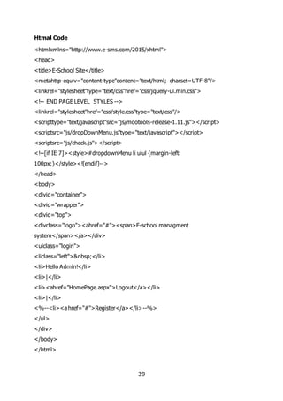 Online school mangment system | DOCX