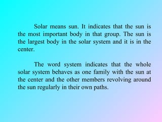Sun Namesake The Universe: A Module in Science and Technology for Grade 5 Pupils | PPT
