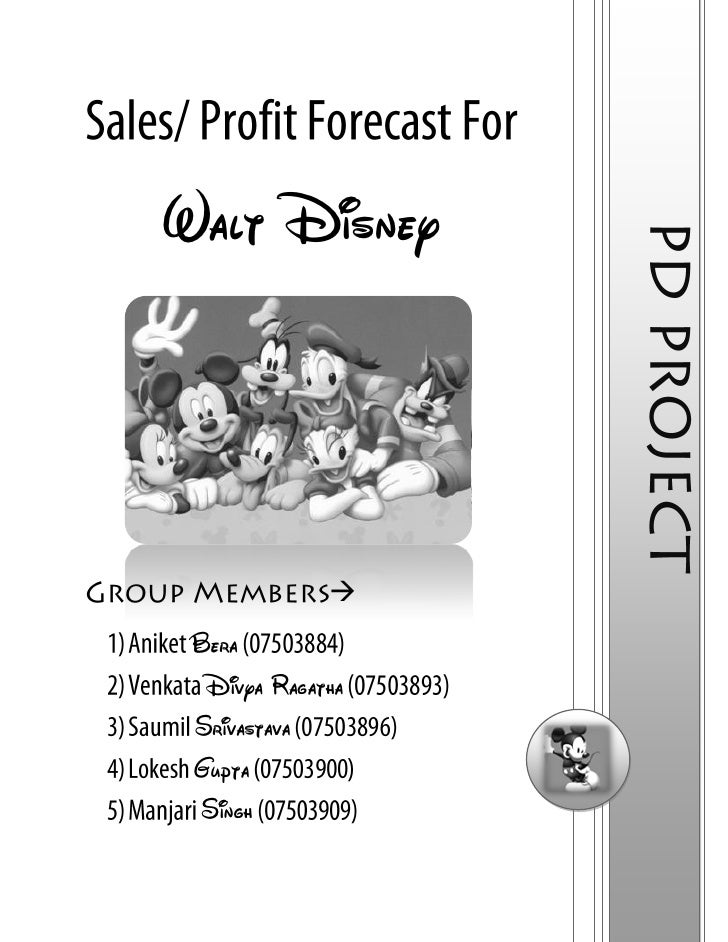 Walt Disney Annual Report Analysis