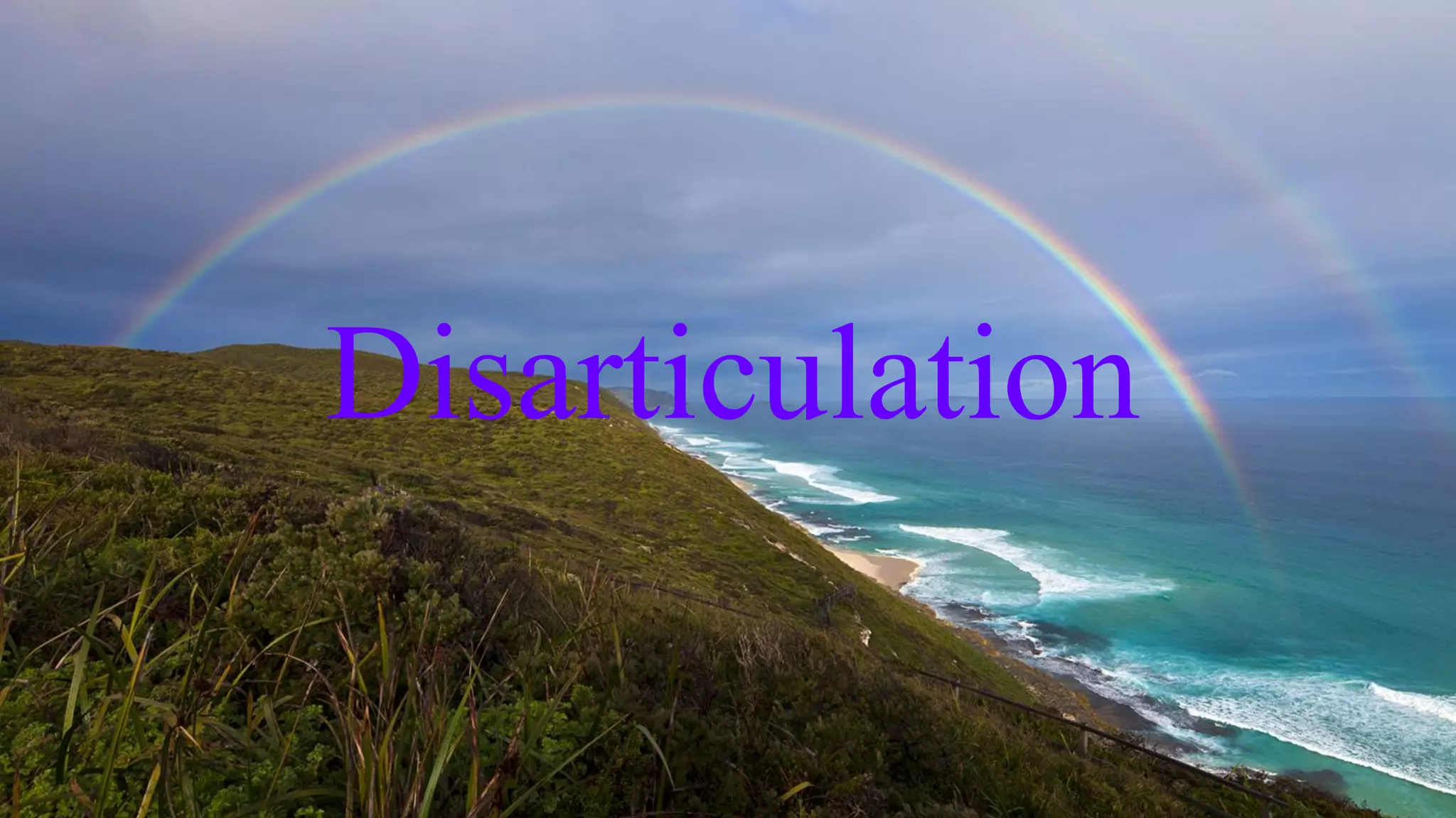 Disarticulation

 