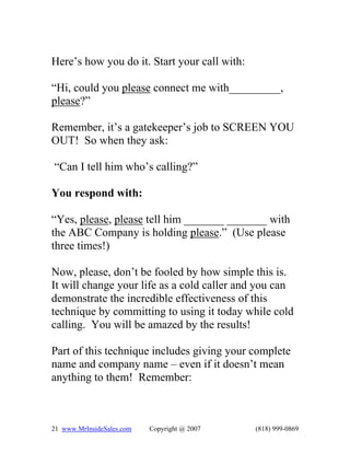 Complete book of phone scripts | PDF