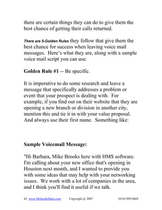 Complete book of phone scripts | PDF