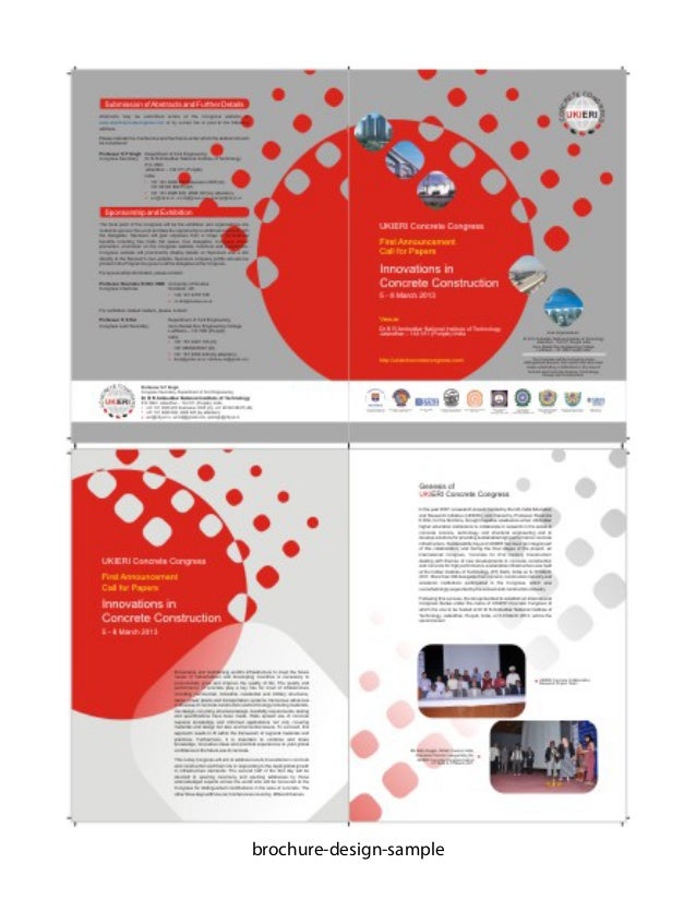 brochure design samples