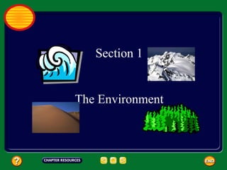 Section 1 The Environment 