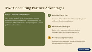 Complete Guide to AWS Consulting Services and Cloud Success PPT | PDF