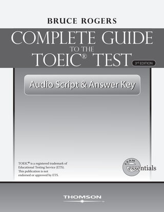解答プリントSUCCESSFUL KEYS TO TOEIC GOAL 500 解答プリントSUCCESSFUL KEYS TO TOEIC GOAL 500 - メルカリ