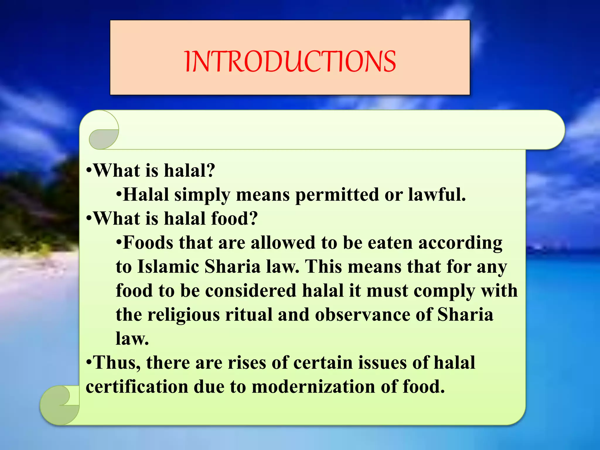 Shea Ria Food Occurence of Halal Issue in Malaysia | PPTX