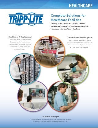 Complete Solutions for Healthcare Facilities from Tripp Lite