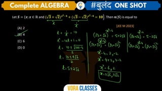 Complete ALGEBRA in ONE SHOT #Buland.pdf