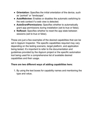 Complete Appium Inspector Tutorial For Testing Mobile Apps .pdf | Free ...