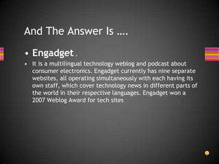The nominees for this annual award must meet five criteria: -Nominee must be dead or rendered sterile.