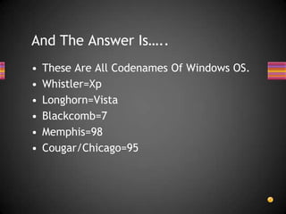 Mouse.And The Answer Is …..