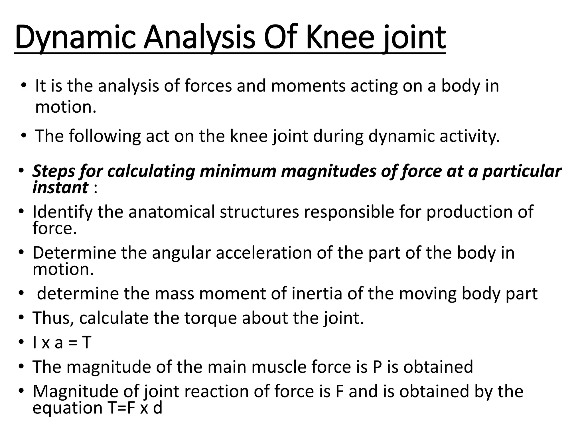 3.4.4. docstrings — biomechanical analysis using... biomechanic of knee joint | PPTX