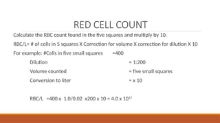 5 Rbc Square Complete blood count.pptx or a full blood count | PPTX