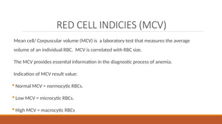 Complete blood count.pptx or a full blood count | PPTX