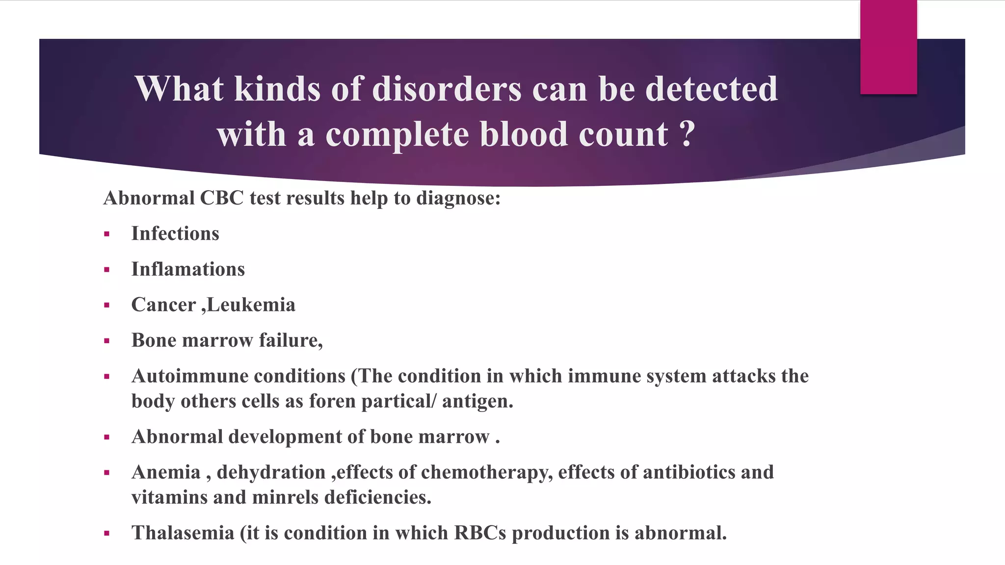 Complete blood count test(CBC) | PPT