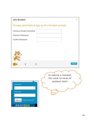 125
TO CREATE A PROJECT,
YOU HAVE TO HAVE AN
ACCOUNT FIRST!
 
