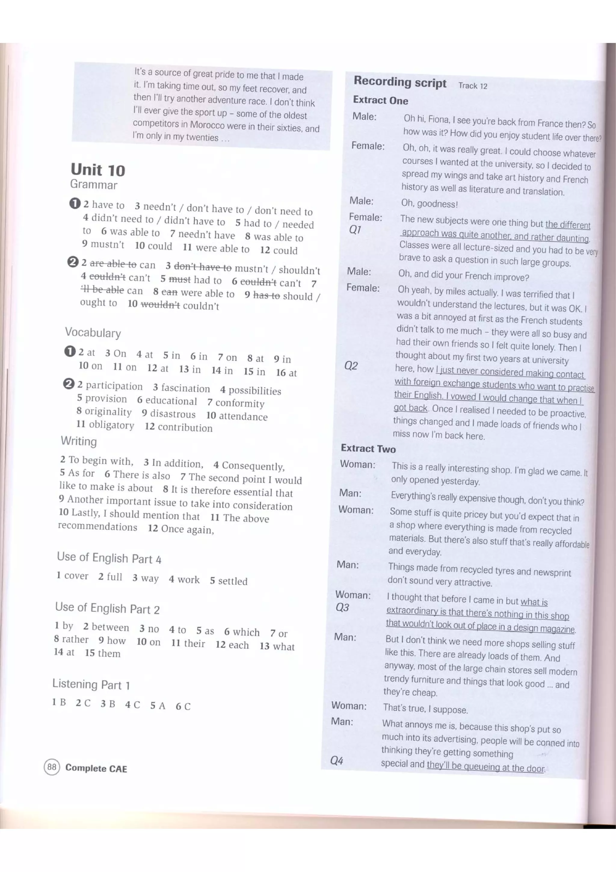 Complete cae workbook_with_answers