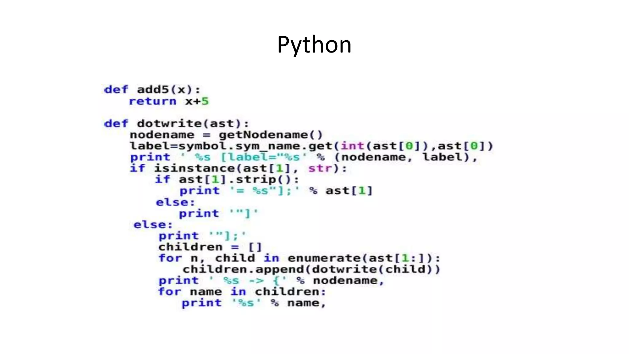 Python
 