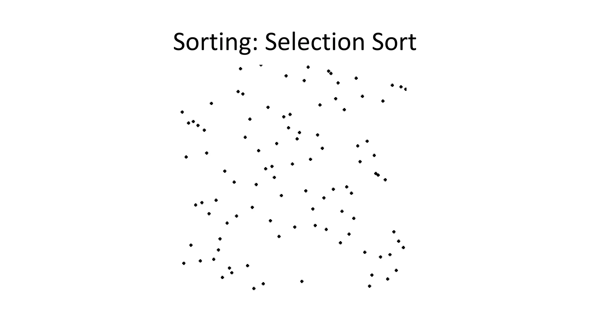 Sorting: Selection Sort
 