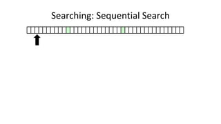 Searching: Sequential Search
 