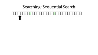 Searching: Sequential Search
 