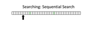 Searching: Sequential Search
 