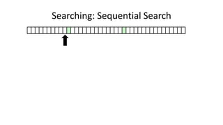 Searching: Sequential Search
 