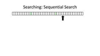 Searching: Sequential Search
 