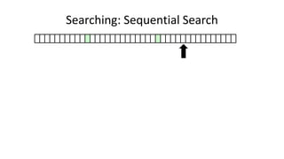 Searching: Sequential Search
 