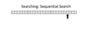 Searching: Sequential Search
 