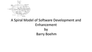A Spiral Model of Software Development and
Enhancement
by
Barry Boehm
 