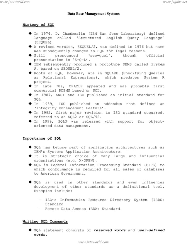 Complete Dbms Notes Complete Dbms Notes