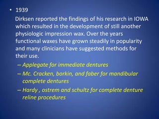 Complete denture impressions | PPTX