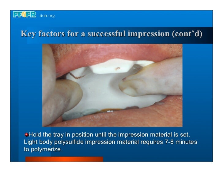 Complete dentures 7. final impressions