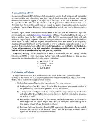 Complete documentation for USAID CFG EOI 2018-001 | PDF