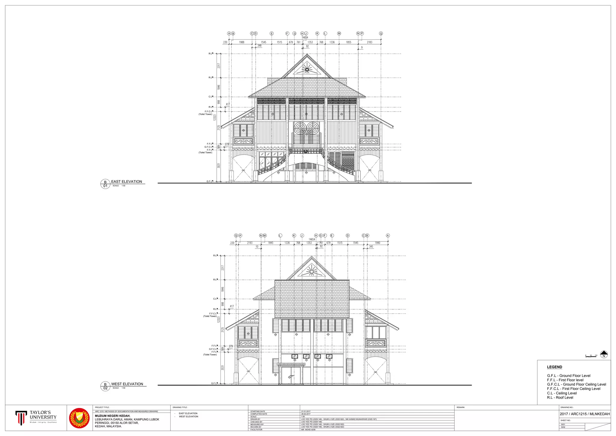 Complete Drawings of Old State Museum of Kedah | PDF
