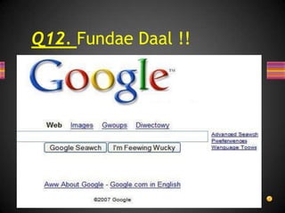 And The Answer Is …..