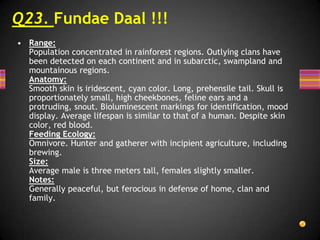 And The Answer Is …..