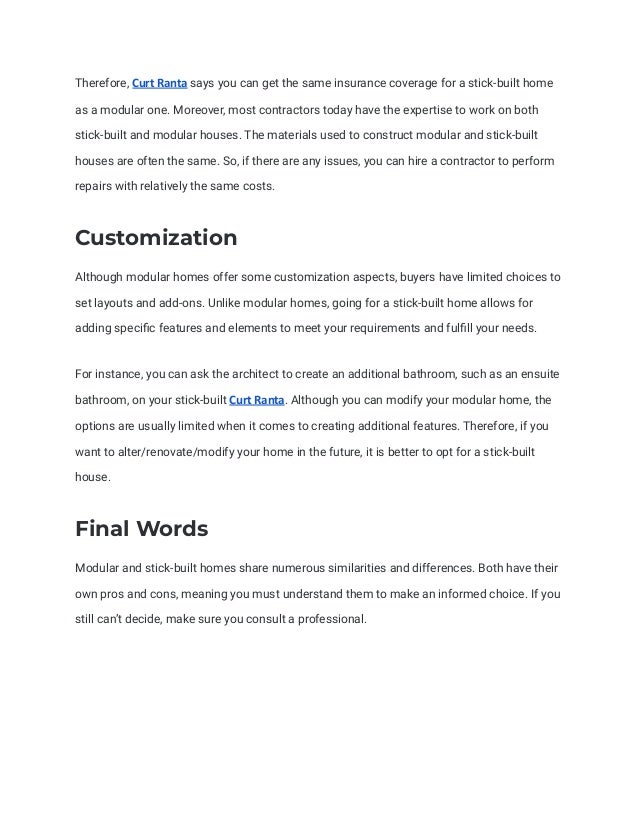 Modular Vs Stick Built Homes A Comprehensive Comparis vrogue.co