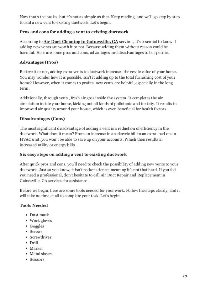 Complete Guide on Adding a Vent to Existing Ductwork